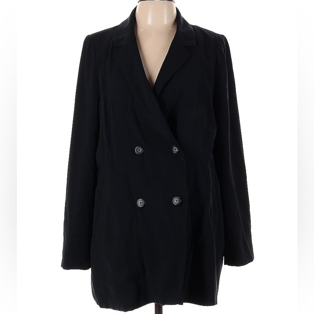 Madewell Black Double-Breasted Blazer
